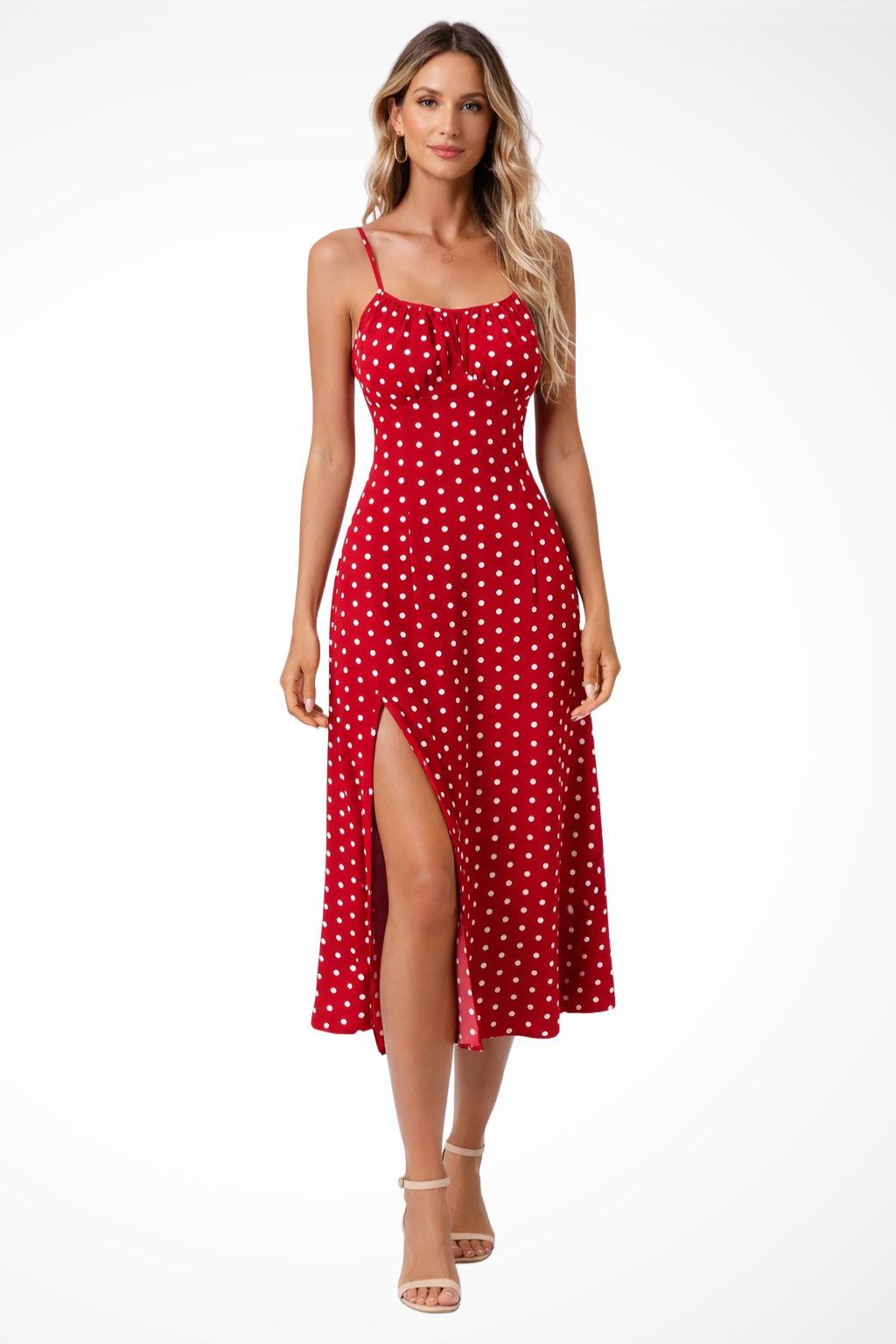 Floral Sleeveless Midi Dress for Women | Boho Summer Style in Lightweight Fabric