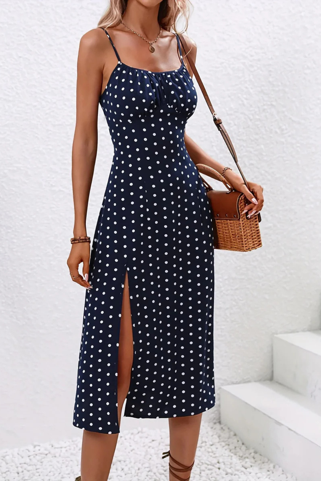 Floral Sleeveless Midi Dress for Women | Boho Summer Style in Lightweight Fabric