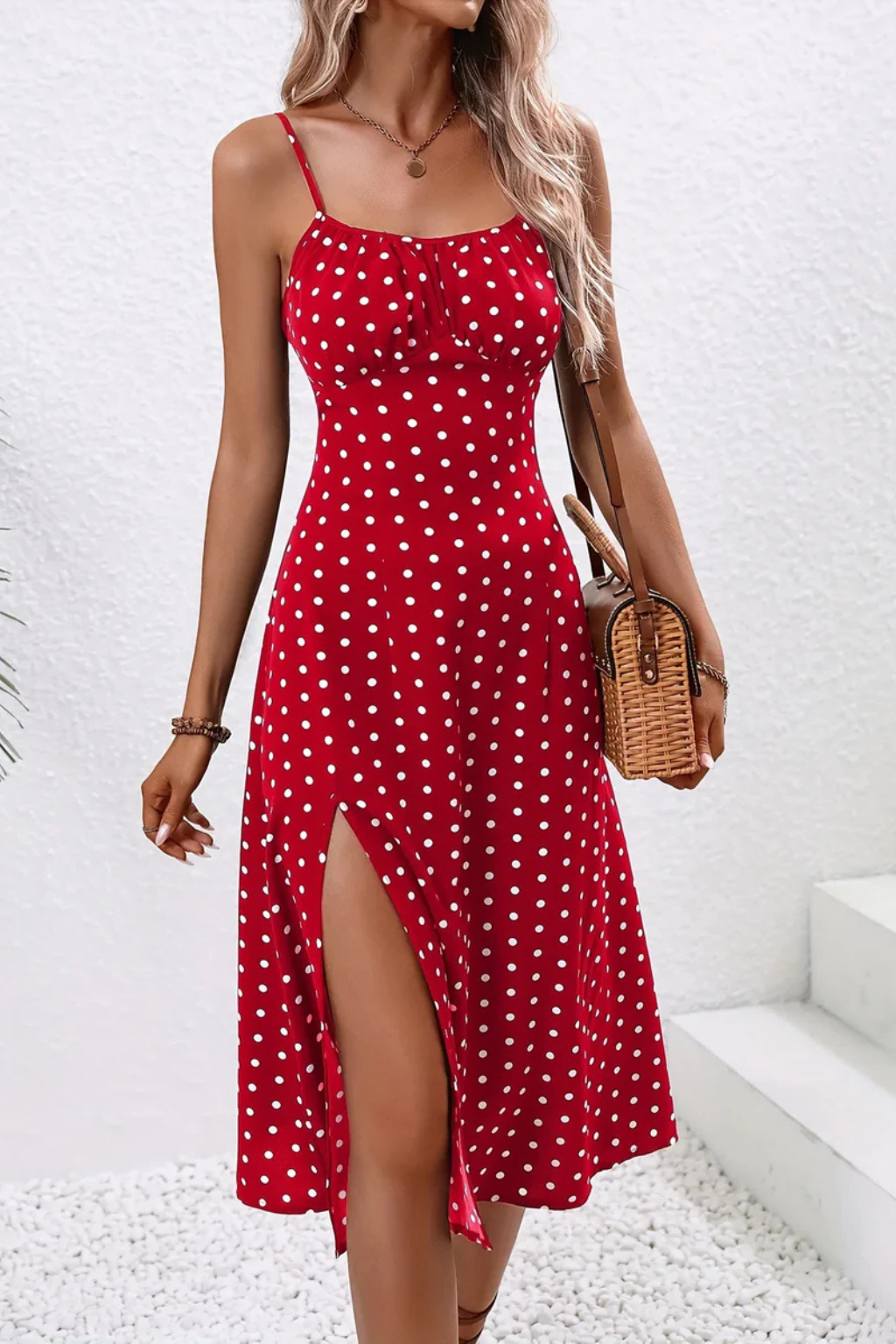 Floral Sleeveless Midi Dress for Women | Boho Summer Style in Lightweight Fabric