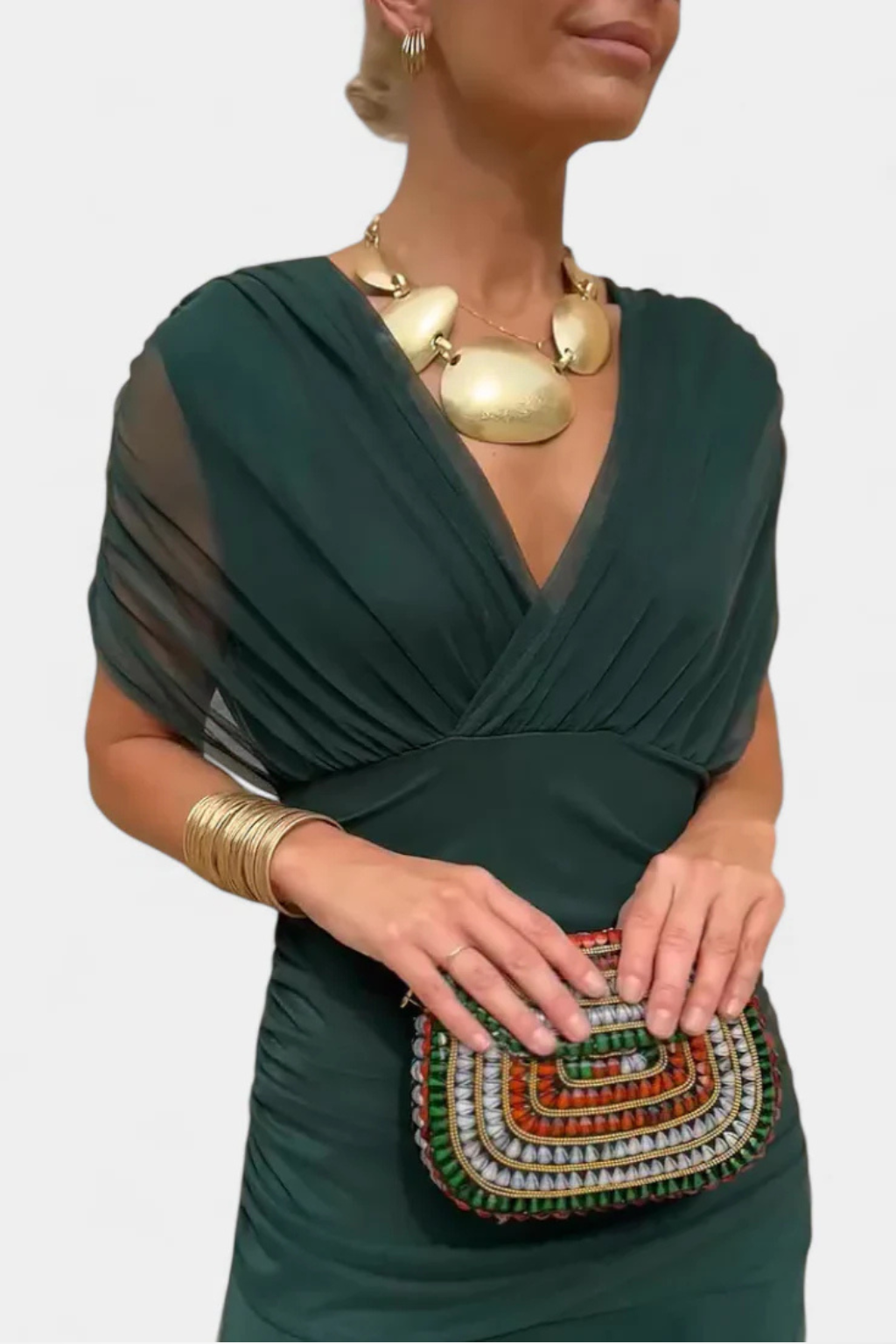 Off-Shoulder Pleated Summer Dress for Women - Elegant Casual Wear