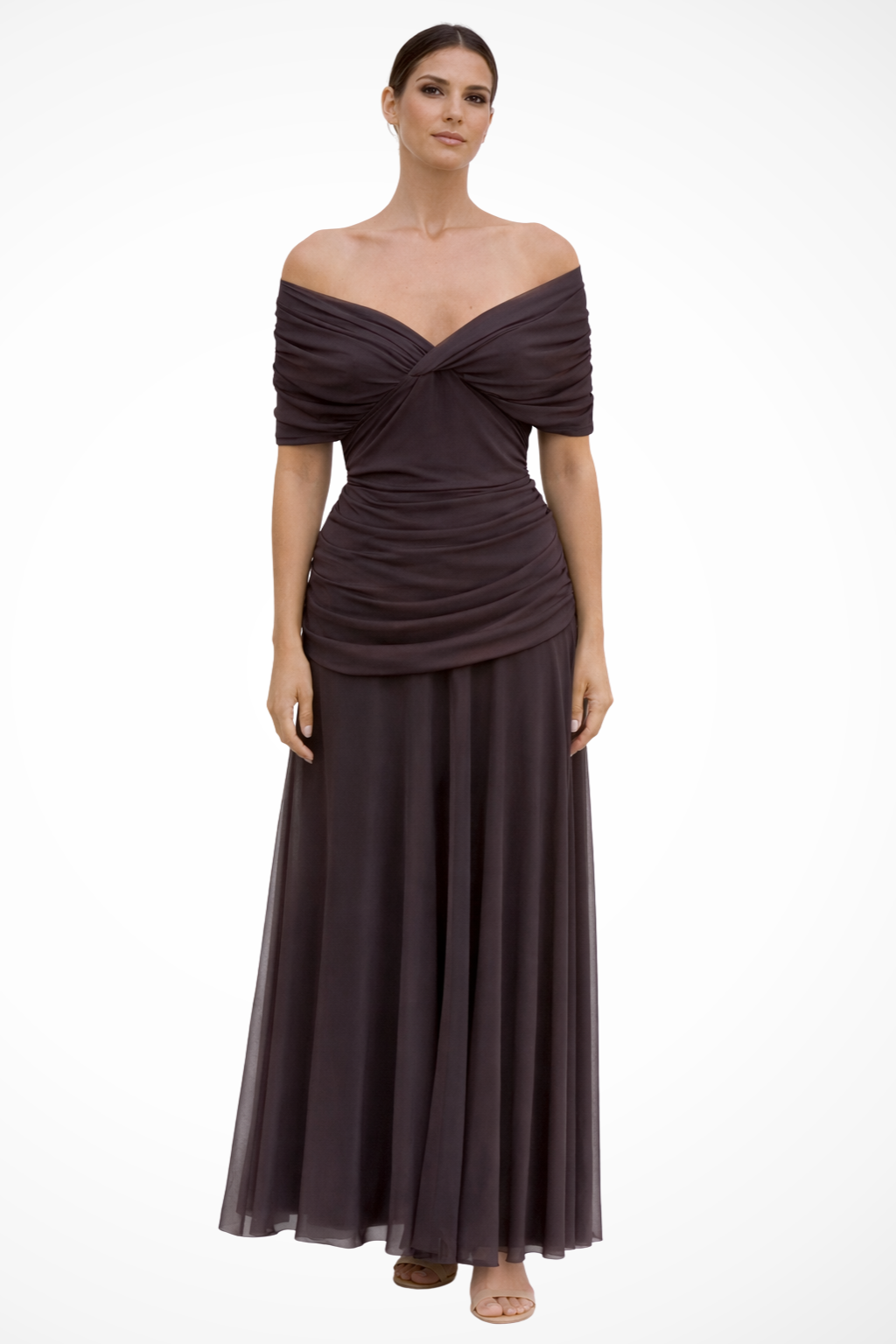 Off-Shoulder Pleated Summer Dress for Women - Elegant Casual Wear