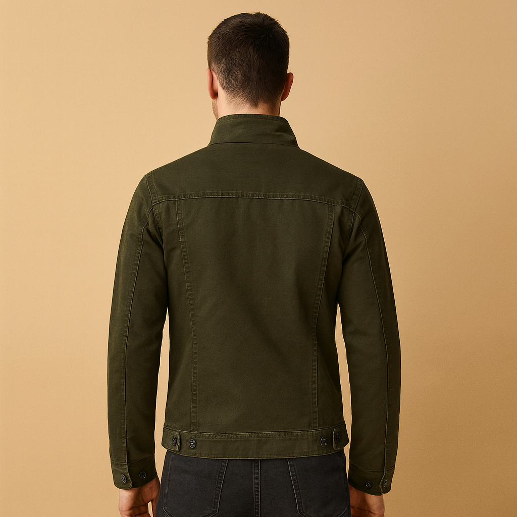 Men's Long Sleeve Biker Jacket | Durable Leather | Classic Motorcycle Style | Perfect for Riding and Casual Wear