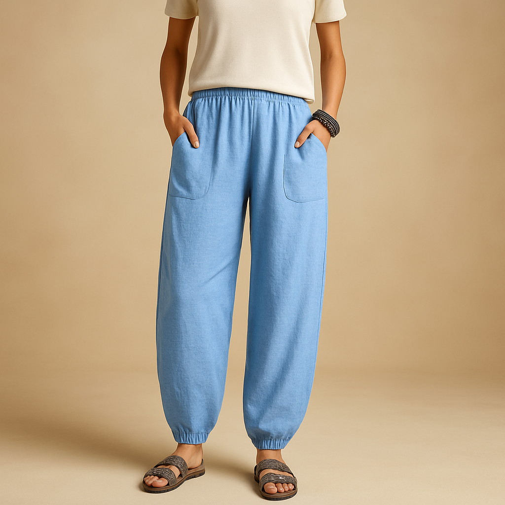 High-Waist Boho Summer Pants for Women | Lightweight, Casual, Comfortable Fit for Everyday Wear