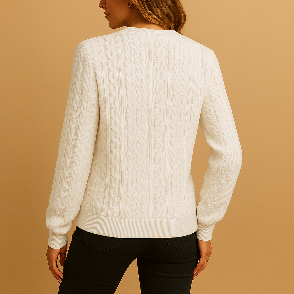 Women's Casual Knitted Sweater | Soft Knit Fabric | Cozy Everyday Wear | Perfect for Layering in Fall/Winter