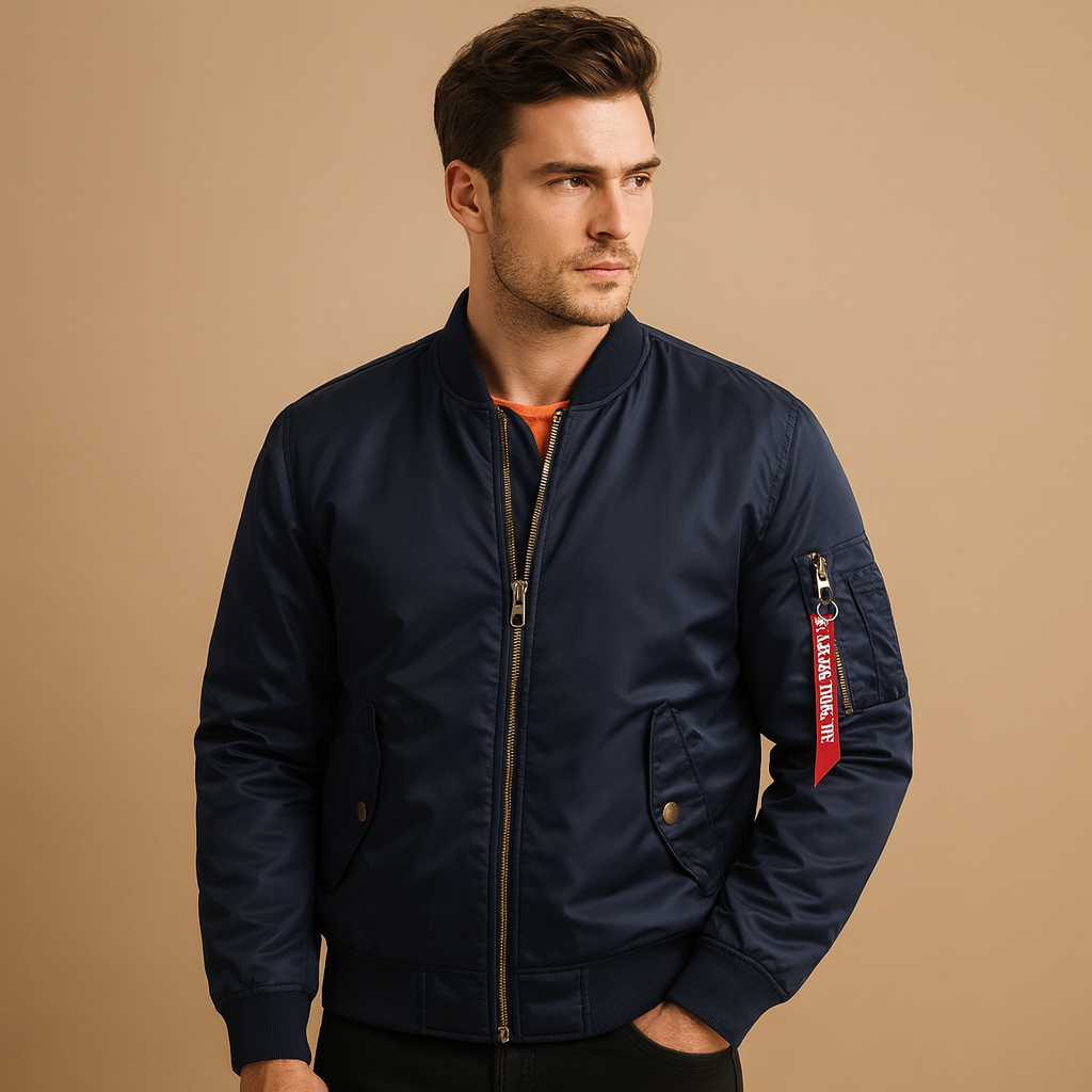 Men's Casual Outdoor Jacket - Lightweight Water-Resistant Design for Hiking and Everyday Wear