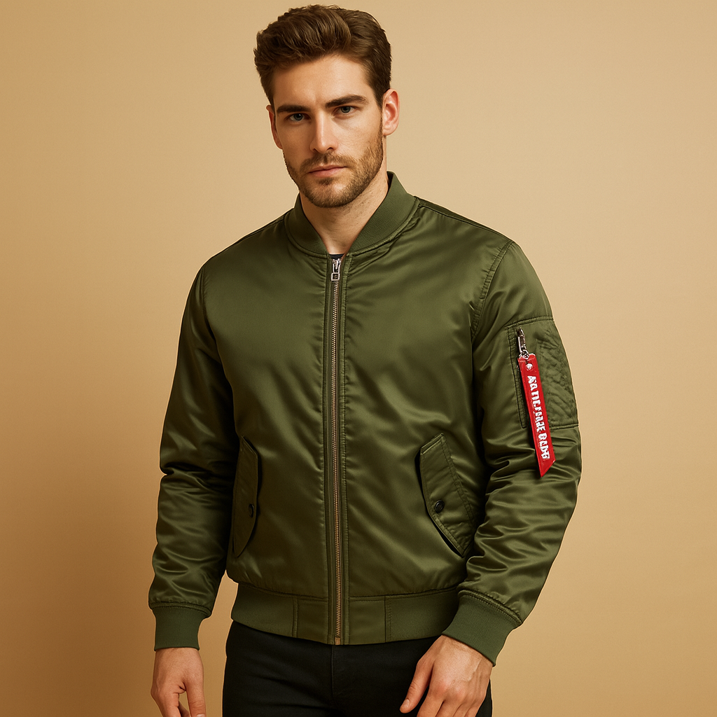Men's Casual Outdoor Jacket - Lightweight Water-Resistant Design for Hiking and Everyday Wear