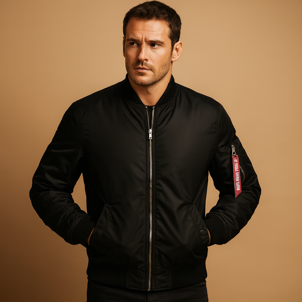 Men's Casual Outdoor Jacket - Lightweight Water-Resistant Design for Hiking and Everyday Wear