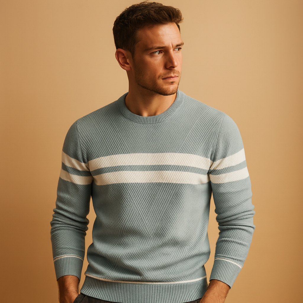 Men's Casual Round-Neck Sweater | Soft Knit Fabric | Everyday Wear | Versatile Style for All Seasons