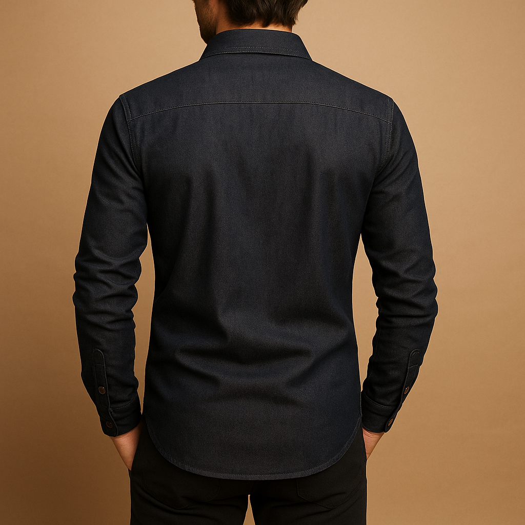 Men's Long Sleeve Cotton Shirt | Casual Style for Everyday Wear | Comfortable and Versatile Design