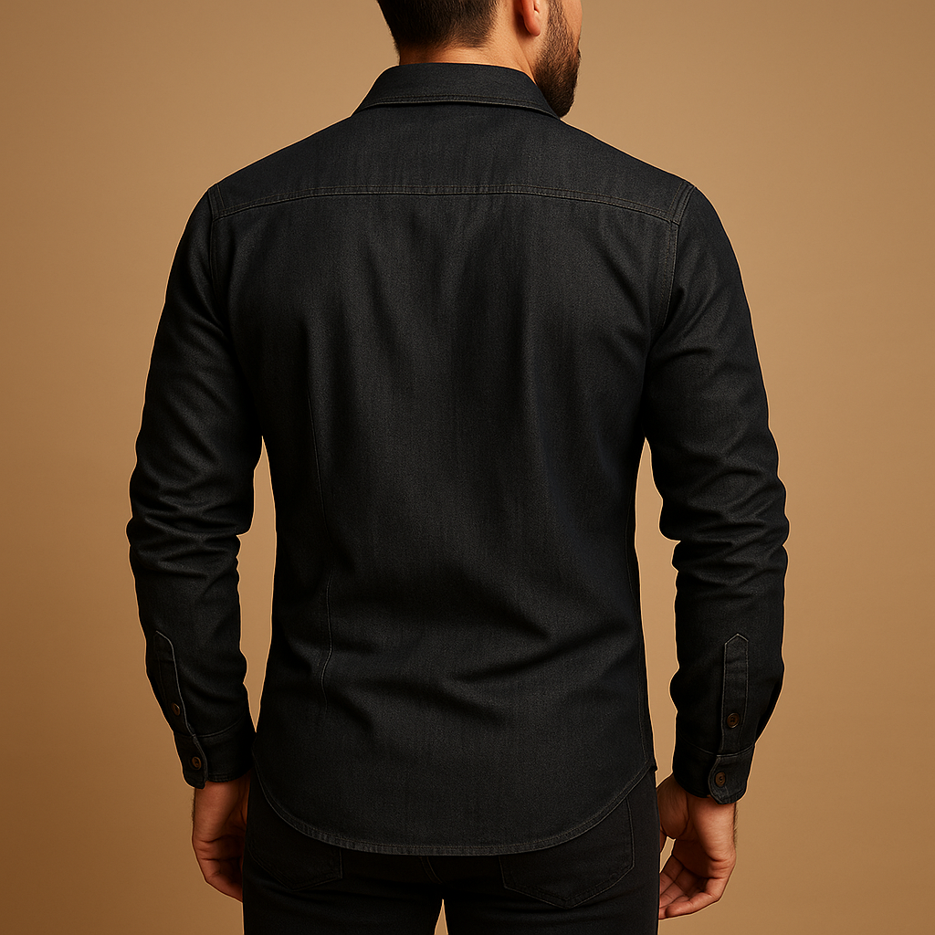 Men's Long Sleeve Cotton Shirt | Casual Style for Everyday Wear | Comfortable and Versatile Design