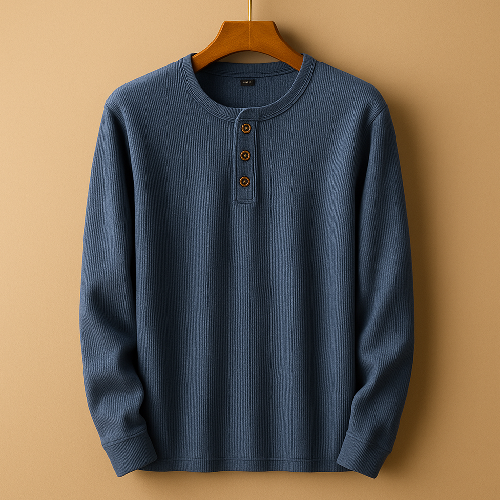 Men's Casual Long Sleeve Shirt - Comfortable Cotton Blend - Versatile Everyday Wear - Available in Multiple Colors