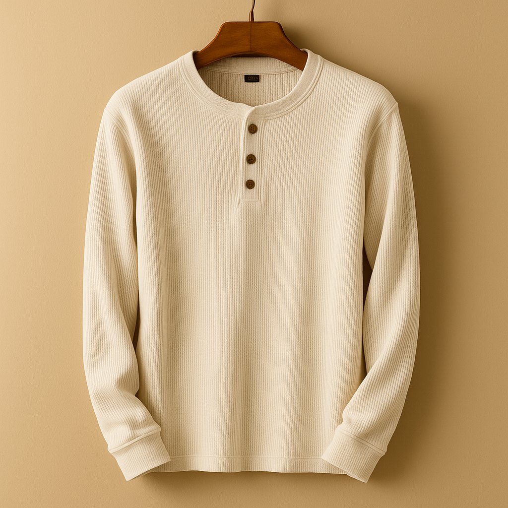 Men's Casual Long Sleeve Shirt - Comfortable Cotton Blend - Versatile Everyday Wear - Available in Multiple Colors