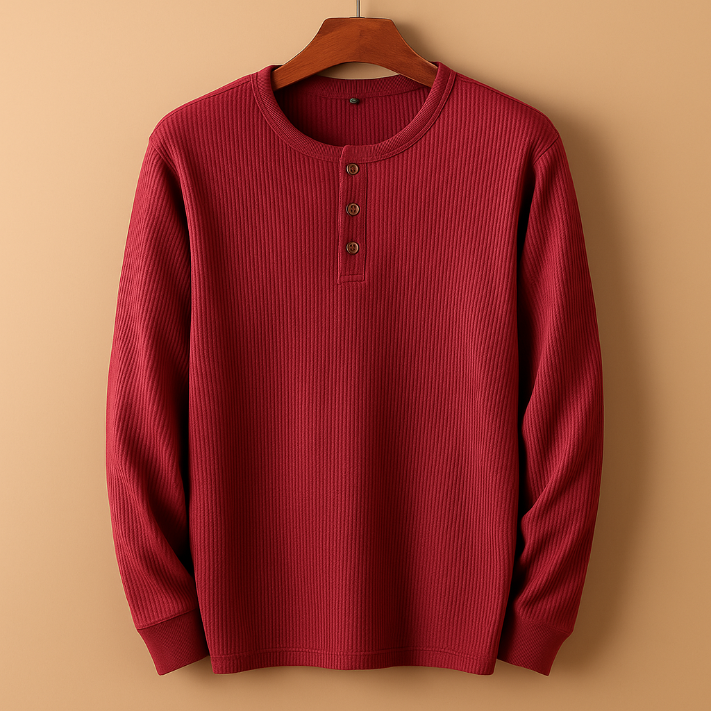 Men's Casual Long Sleeve Shirt - Comfortable Cotton Blend - Versatile Everyday Wear - Available in Multiple Colors