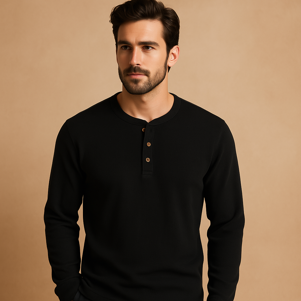 Men's Casual Long Sleeve Shirt - Comfortable Cotton Blend - Versatile Everyday Wear - Available in Multiple Colors