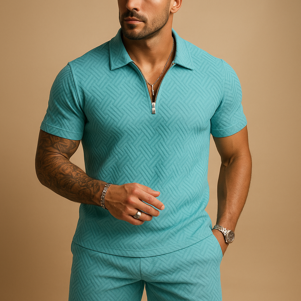 Men's Casual Summer T-Shirt and Shorts Set | Lightweight Cotton Blend | Relaxed Fit | Ideal for Outdoor Activities