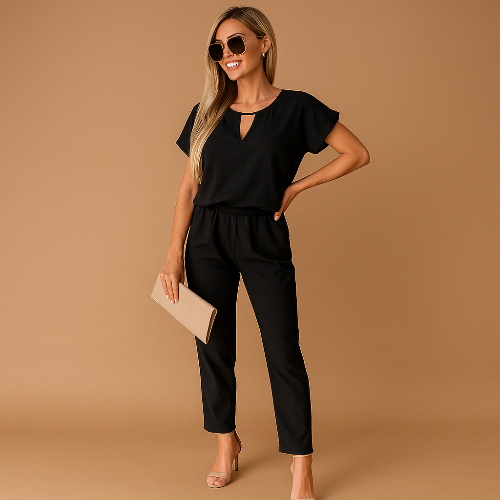 Chic Tailored Jumpsuit for Women | Elegant Design for Work or Casual Wear | Comfortable Fabric, Versatile Fit