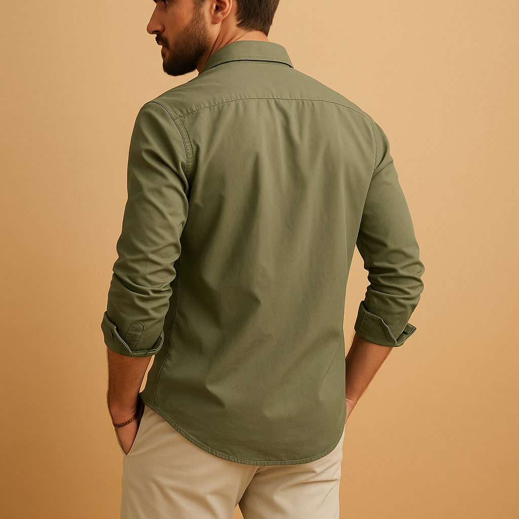 Men's Classic Button Down Shirt | Cotton Fabric | Casual Style | Versatile Everyday Wear