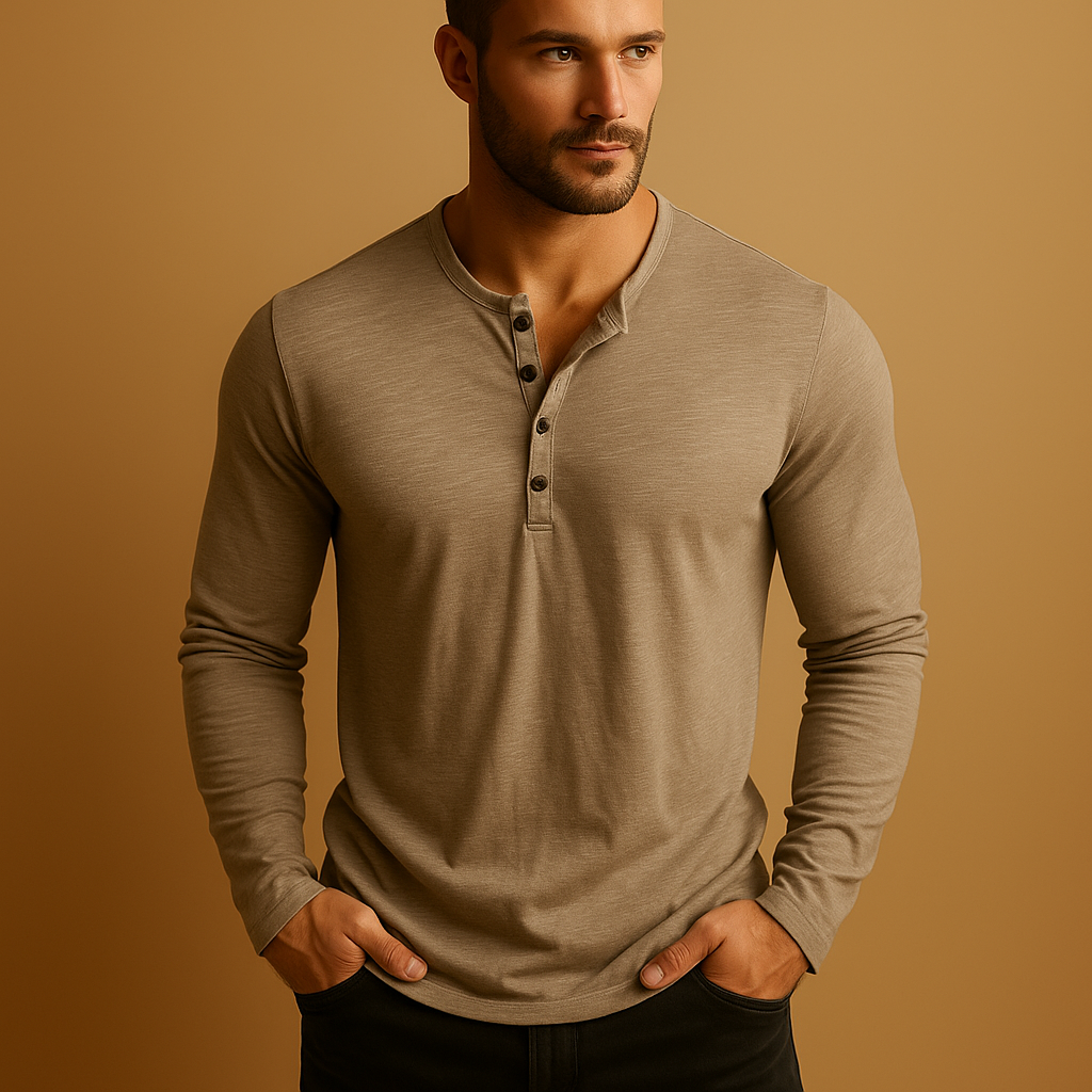 Men's Classic Long Sleeve Shirt | Cotton Blend | Casual Wear | Versatile Fit