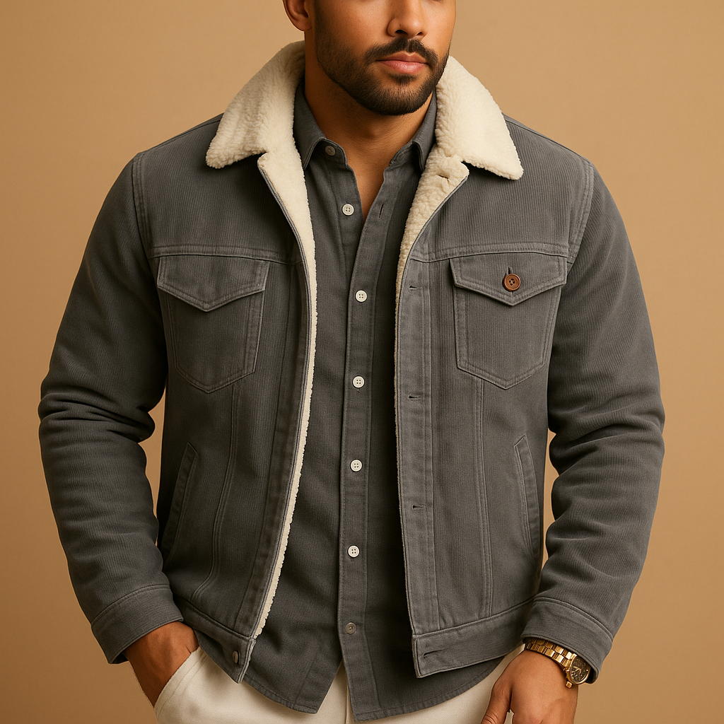 Men's Corduroy Jacket | Classic Design | Casual Outerwear | Versatile Layering Piece