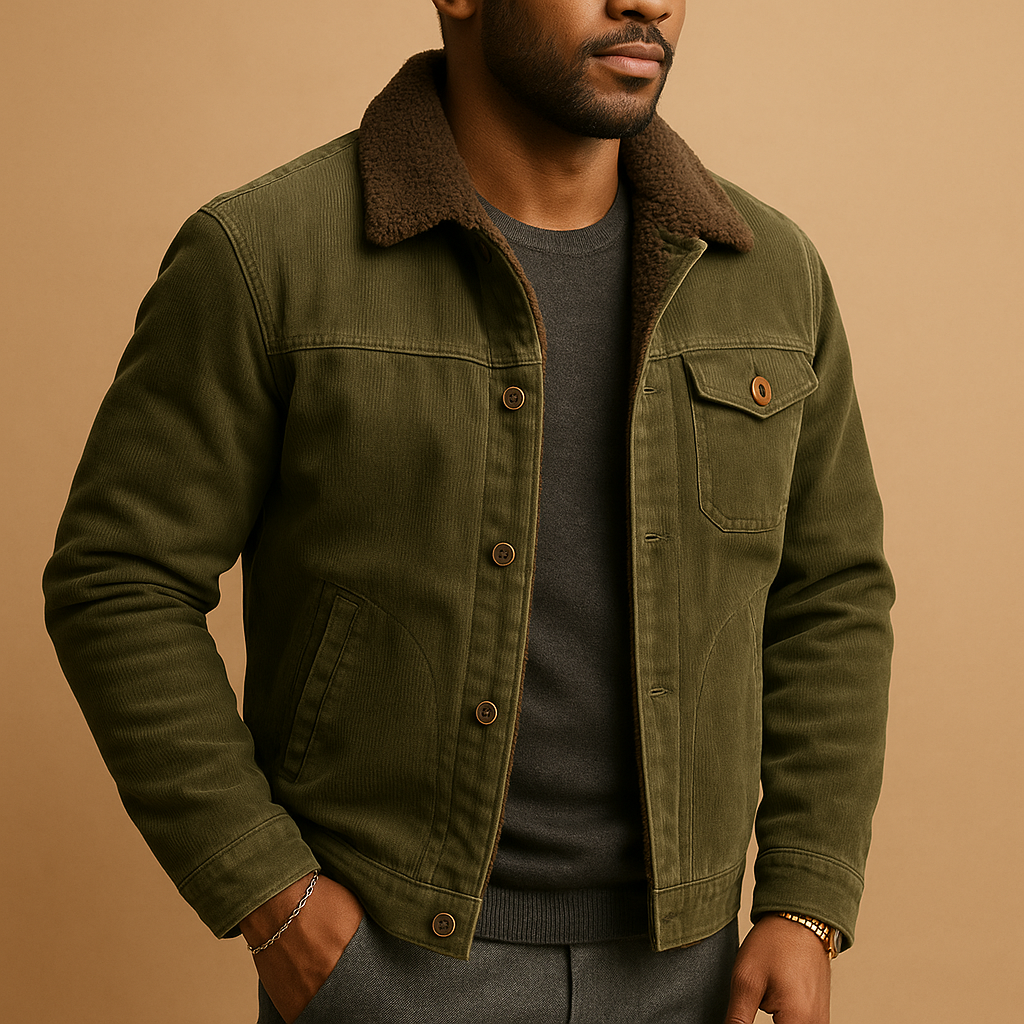 Men's Corduroy Jacket | Classic Design | Casual Outerwear | Versatile Layering Piece