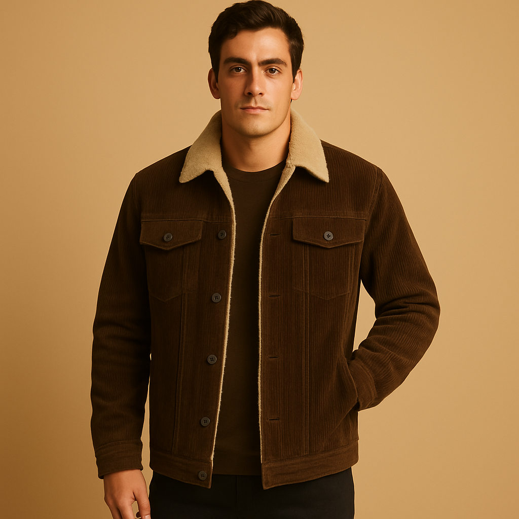 Men's Corduroy Jacket | Classic Design | Casual Outerwear | Versatile Layering Piece