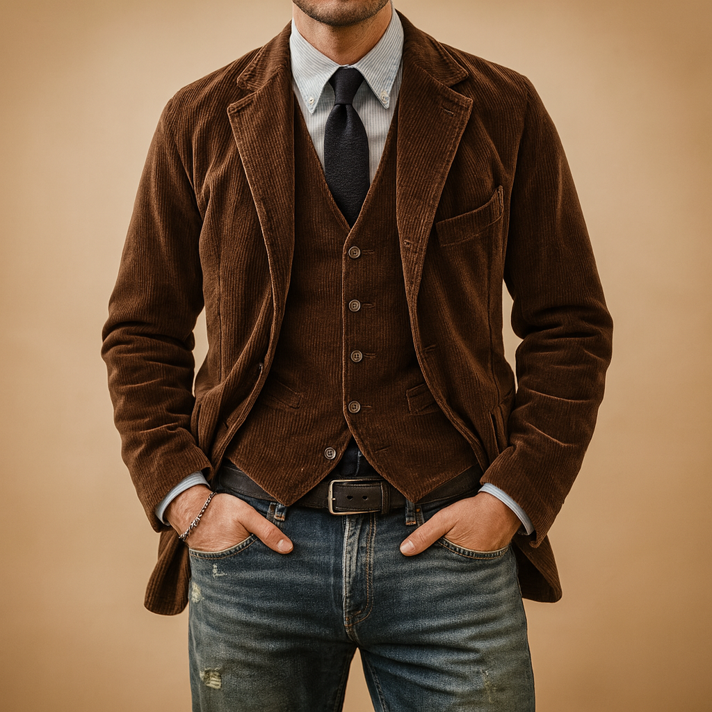 Men's Corduroy Jacket | Classic Design | Casual Outerwear | Versatile Layering Piece for Everyday Wear