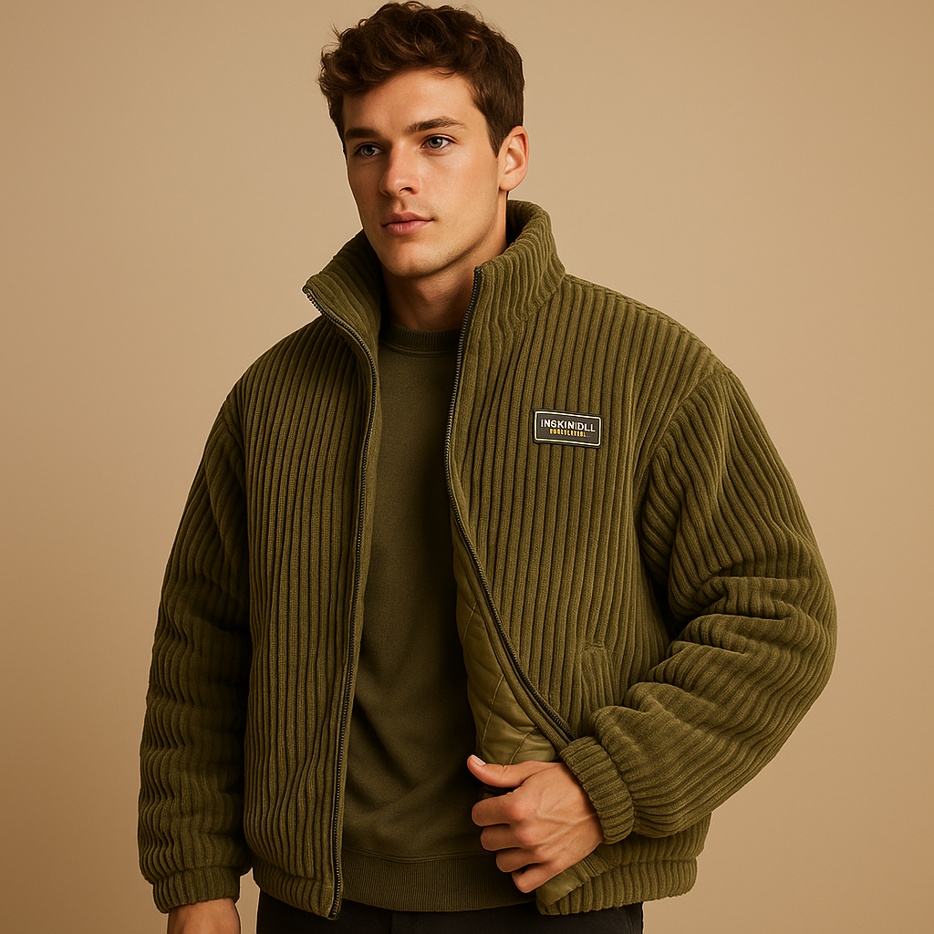 Men's Corduroy Jacket | Classic Design | Casual Outerwear | Versatile Layering Piece