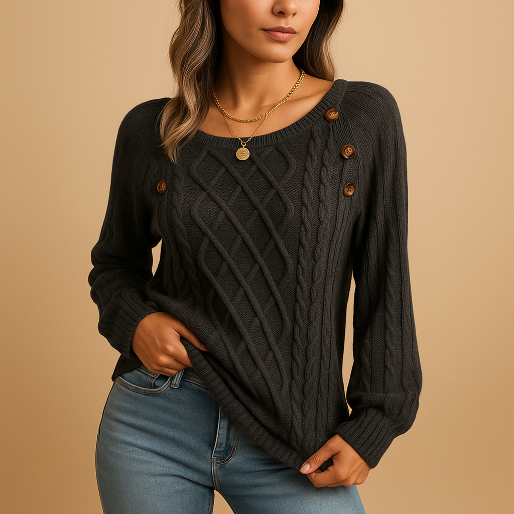 Ribbed Knit Sweater for Women | Elegant Design | Casual Wear | Soft Fabric | Perfect for Layering