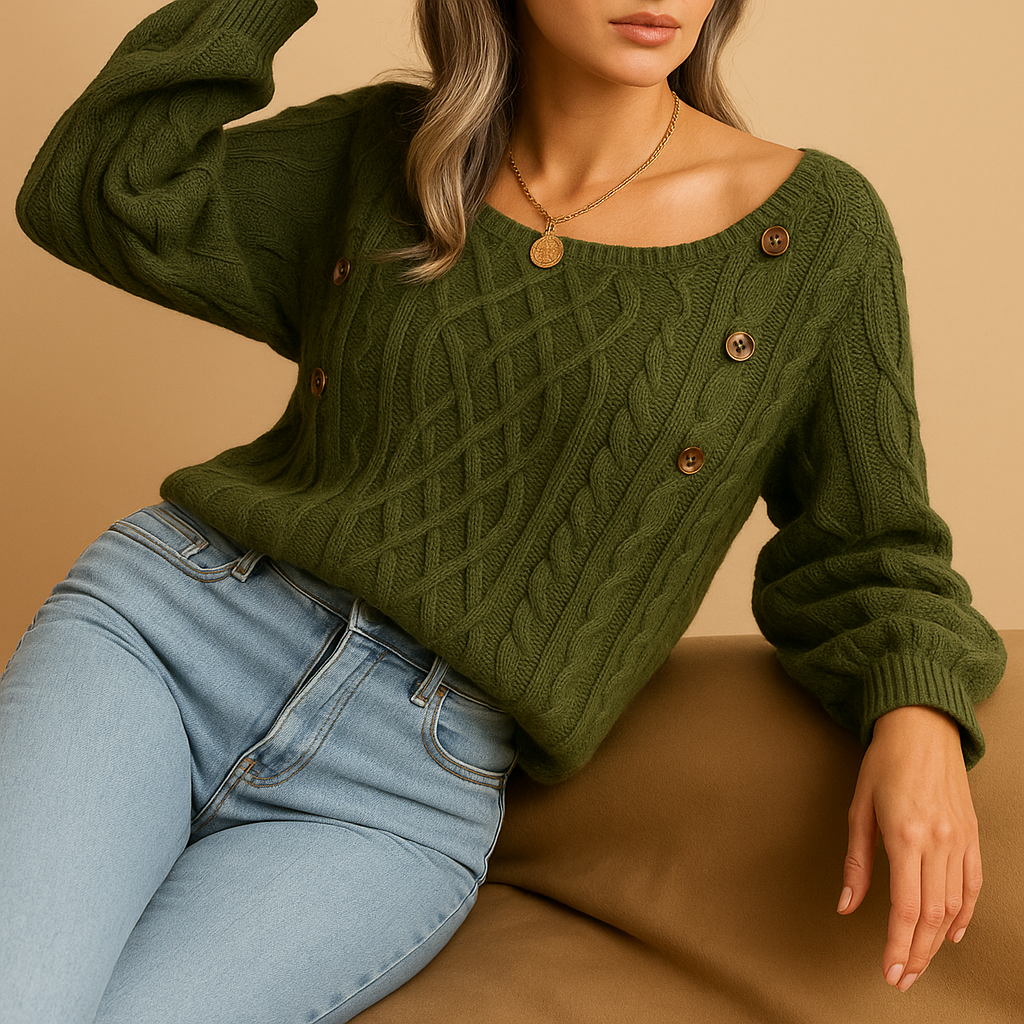 Ribbed Knit Sweater for Women | Elegant Design | Casual Wear | Soft Fabric | Perfect for Layering