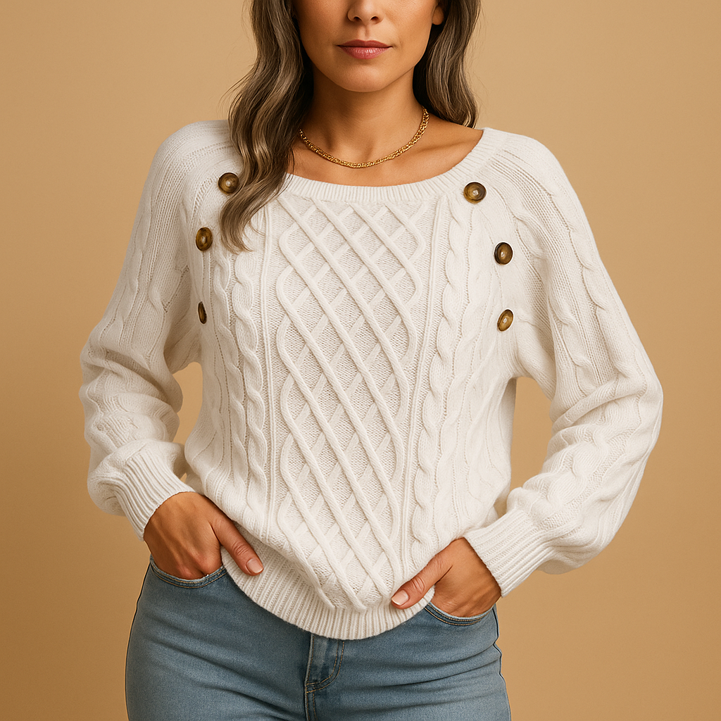 Ribbed Knit Sweater for Women | Elegant Design | Casual Wear | Soft Fabric | Perfect for Layering
