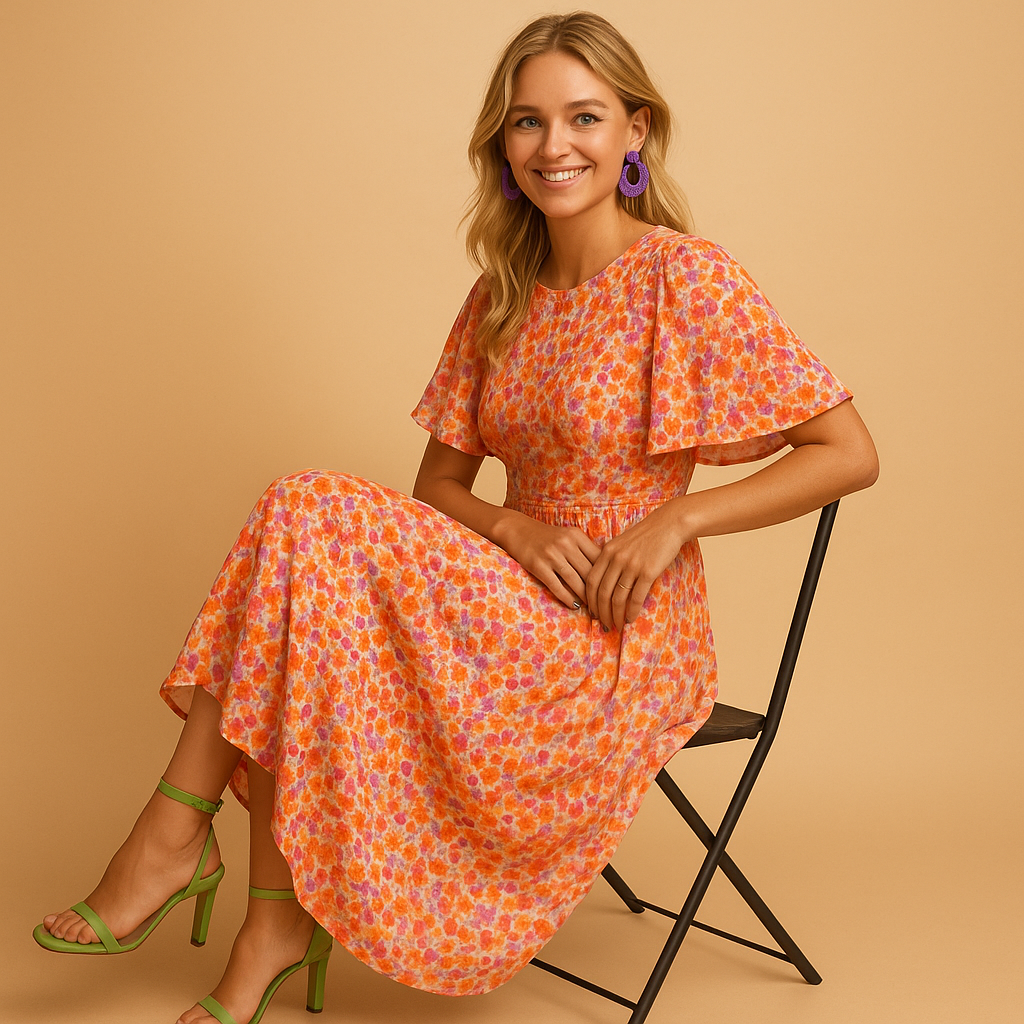 Floral Maxi Summer Dress for Women | Lightweight Cotton, Sleeveless, Casual Wear, Perfect for Beach or Outdoor Events