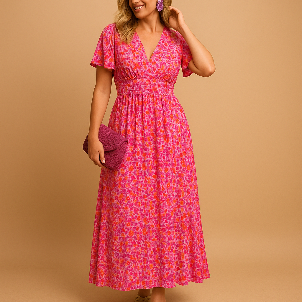 Floral Maxi Summer Dress for Women | Lightweight Cotton, Sleeveless, Casual Wear, Perfect for Beach or Outdoor Events