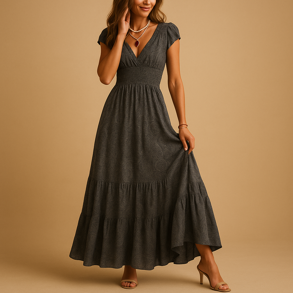 Floral Print Maxi Dress for Women | Lightweight Fabric | Casual Summer Wear | Perfect for Beach or Outdoor Events