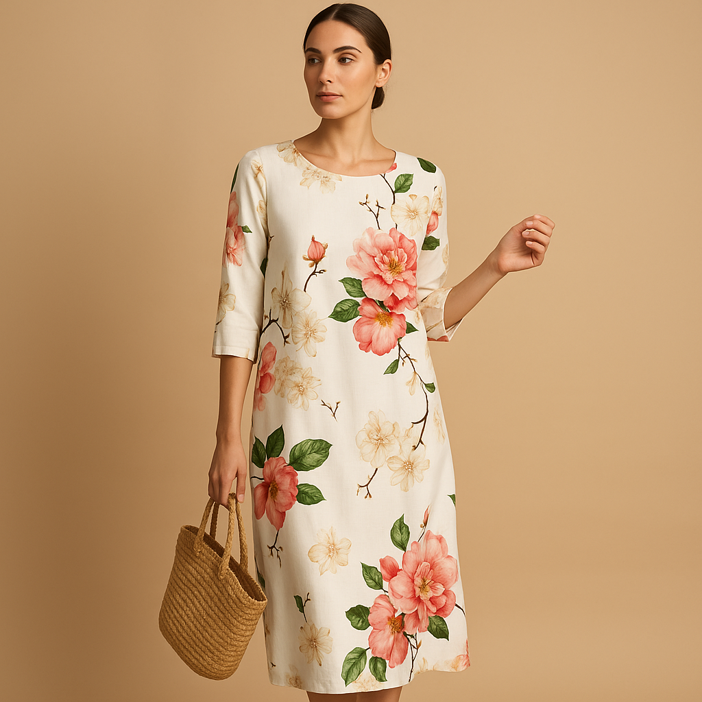 Flowy Midi Dress for Women | Lightweight Fabric, Casual Style, Perfect for Summer Events and Everyday Wear