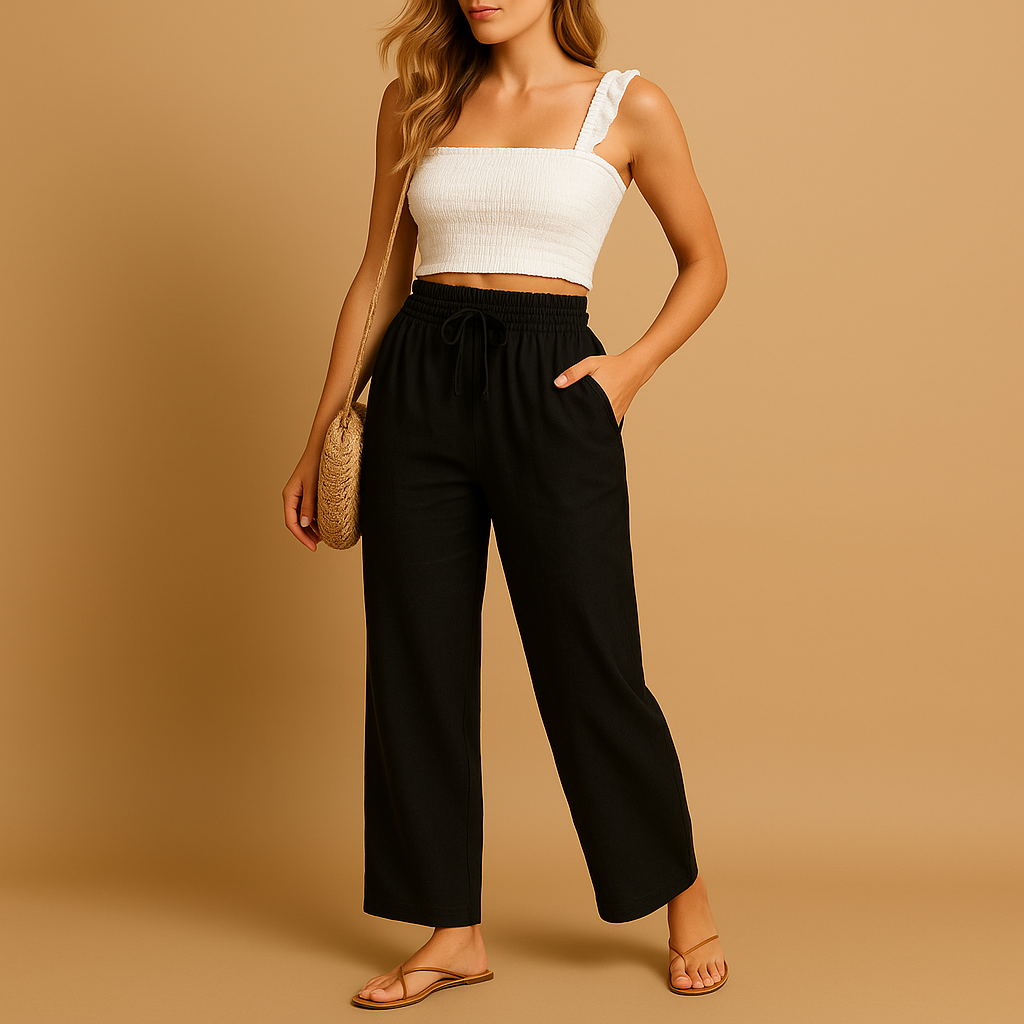 High Waist Women's Lounge Pants | Soft Fabric | Casual Comfort Wear | Ideal for Relaxation and Home Use